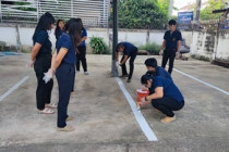 ทาสีพื้นเส้นจราจรภายในบริเวณสำนักงานสหกรณ์จังหวัดเพชรบุรี พารามิเตอร์รูปภาพ 26