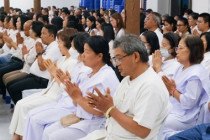 พิธีทำบุญ ตักบาตร ฟังพระธรรมเทศนา เนื่องในเทศกาลวันมาฆบูชา พารามิเตอร์รูปภาพ 6